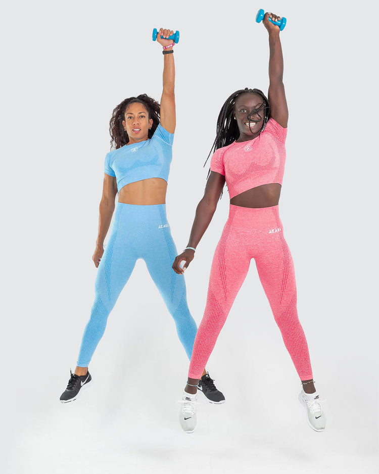 TOP CORTO DE MANGA CORTA SIN COSTURAS REFLEXIBLE