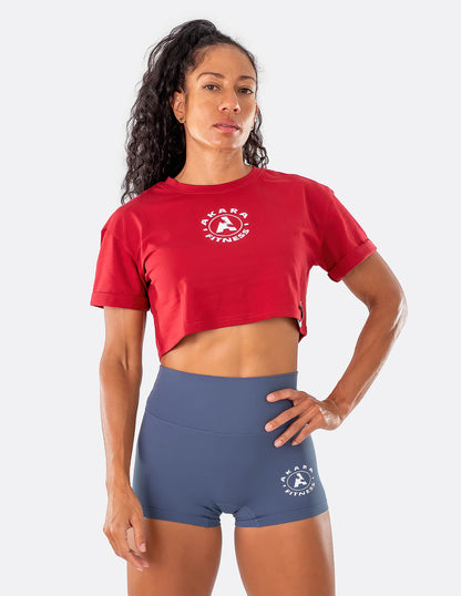 CAMISETA TOP CORTO REINA