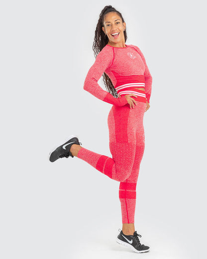 TOP CORTO DE MANGA LARGA STREET FIT